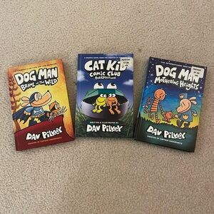 Dog Man and Cat Kid Comic Book Set